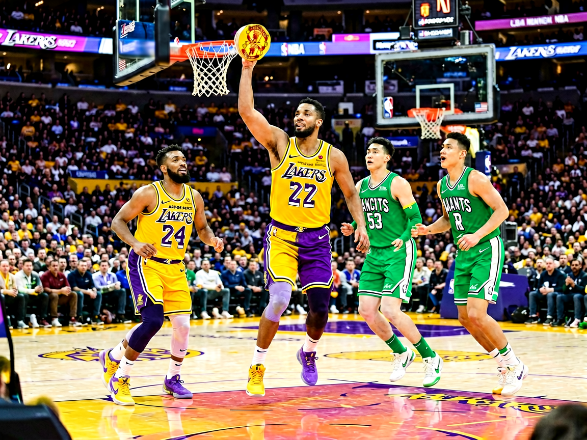 NBA季后赛湖人队比赛精彩瞬间